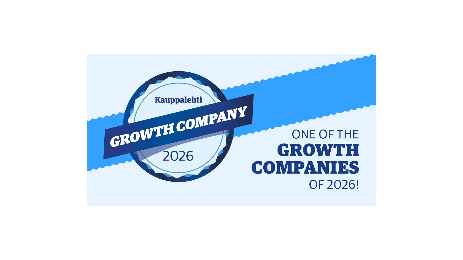 Kuori recognised with the Kauppalehti Growth Certificate